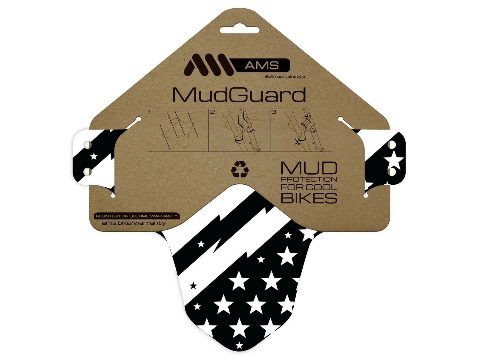 All-mountain-style AMS Garde Boue Avant Patriot Mud Guard