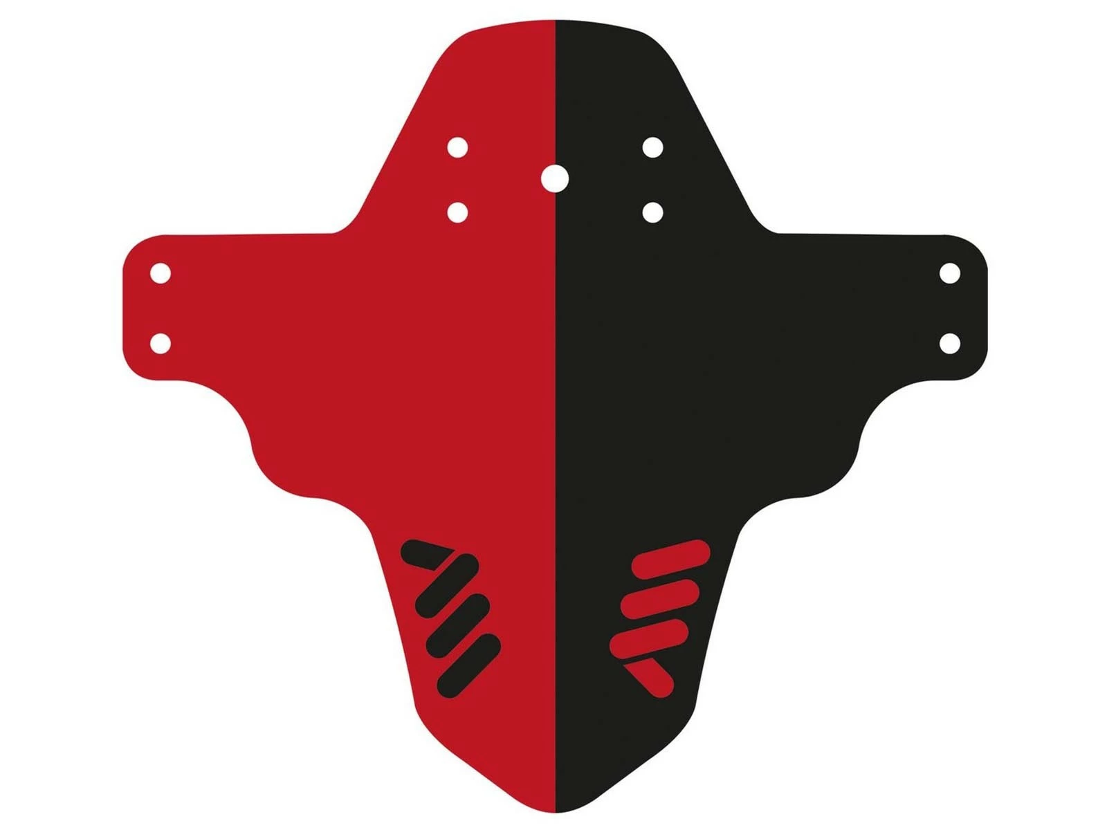 All-mountain-style AMS Garde Boue Avant Rouge Et Noir Mud Guard – Image 2