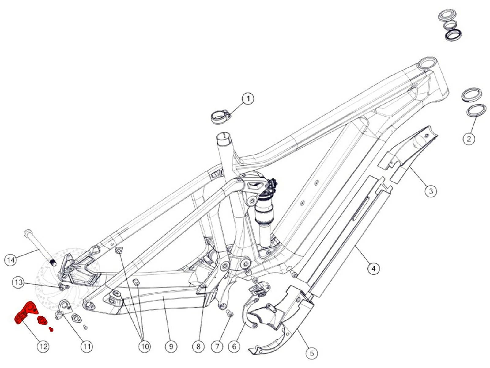 BMC Dropout 63 Patte De Dérailleur Trailfox AMP 301235 (direct-mount Shimano) – Image 2