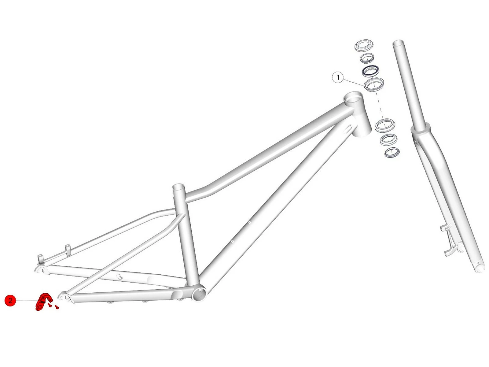 BMC Dropout 74 Patte De Dérailleur 30000878 Twostroke 20/24 & Blast 20/24 – Image 2