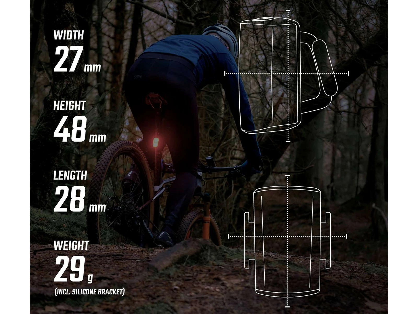 SIGMA Buster 80 RL éclairage Arrière USB / LED 7h D'autonomie – Image 4