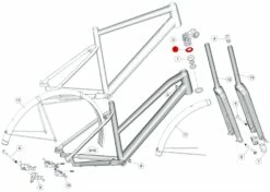 BMC Topcone MSM01 46mm 257, Alpenchallenge AL, URS AL, Roadmachine X AL - 30002029