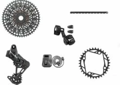SRAM Groupe Complet X0 T-TYPE Eagle E-VTT 104 BCD 12v 36 Dents 10-52 Sans Manivelles